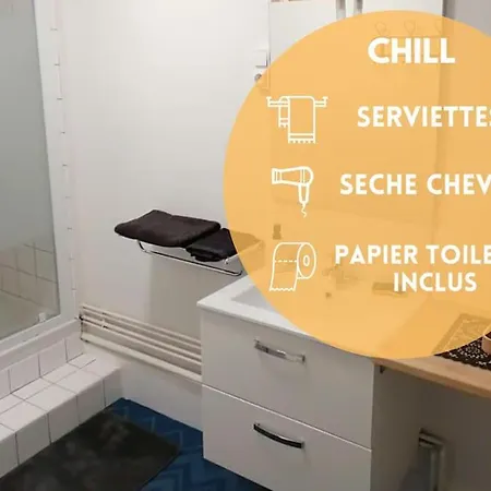 아파트 Chill 4 Pers Boite A Cle 24 Sur 7 Netflix & Wifi